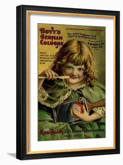 Hoyts Dentifrice Little Green Girl-null-Framed Giclee Print