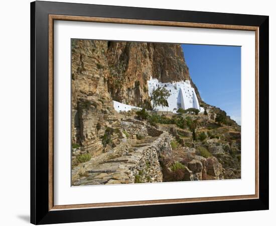 Hozoviotissa Monastery, Amorgos, Cyclades, Greek Islands, Greece, Europe-Tuul-Framed Photographic Print