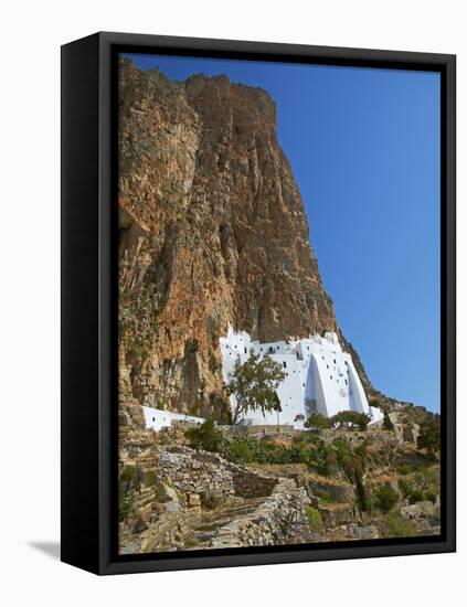 Hozoviotissa Monastery, Amorgos, Cyclades, Greek Islands, Greece, Europe-Tuul-Framed Premier Image Canvas