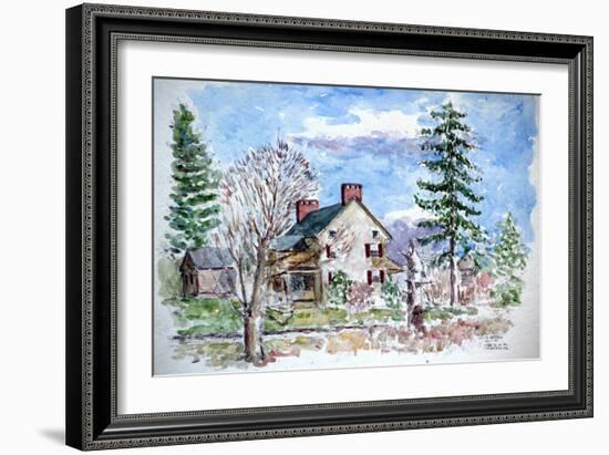 Hpuse, Chaddsford, Pa., 1996-Anthony Butera-Framed Giclee Print