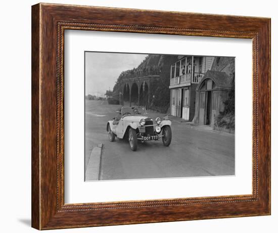 HRG of MH Lawson competing in the RAC Rally, Madeira Drive, Brighton, 1939-Bill Brunell-Framed Photographic Print