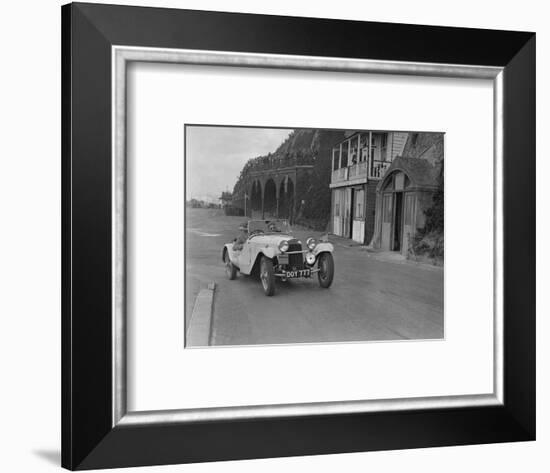 HRG of MH Lawson competing in the RAC Rally, Madeira Drive, Brighton, 1939-Bill Brunell-Framed Photographic Print