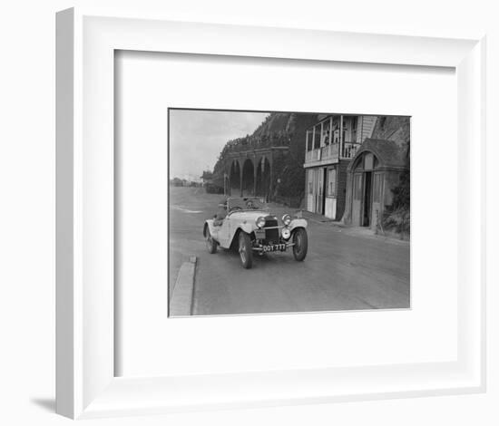 HRG of MH Lawson competing in the RAC Rally, Madeira Drive, Brighton, 1939-Bill Brunell-Framed Photographic Print