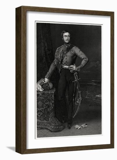 Hrh Prince Albert, 19th Century-J Brown-Framed Giclee Print