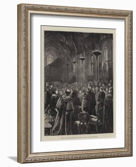 Hrh Prince Arthur Unveiling the Albert Memorial Window at Guildhall-Henry Woods-Framed Giclee Print