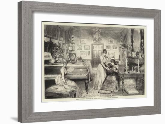 HRH Princess Christian at Home, the Boudoir, Cumberland Lodge-null-Framed Giclee Print