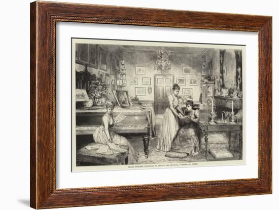 HRH Princess Christian at Home, the Boudoir, Cumberland Lodge-null-Framed Giclee Print