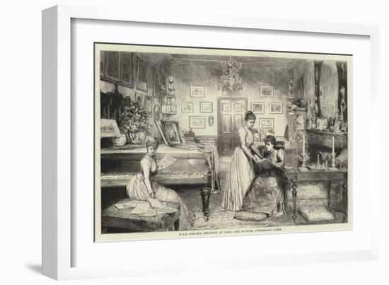 HRH Princess Christian at Home, the Boudoir, Cumberland Lodge-null-Framed Giclee Print