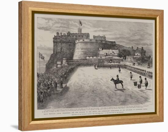 Hrh Princess Louise Presenting the New Colours to the Argyll and Sutherland Highlanders on the Espl-null-Framed Premier Image Canvas