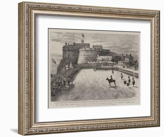 Hrh Princess Louise Presenting the New Colours to the Argyll and Sutherland Highlanders on the Espl--Framed Giclee Print