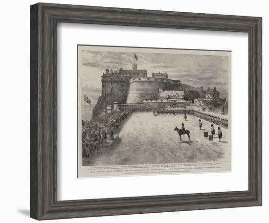 Hrh Princess Louise Presenting the New Colours to the Argyll and Sutherland Highlanders on the Espl--Framed Giclee Print