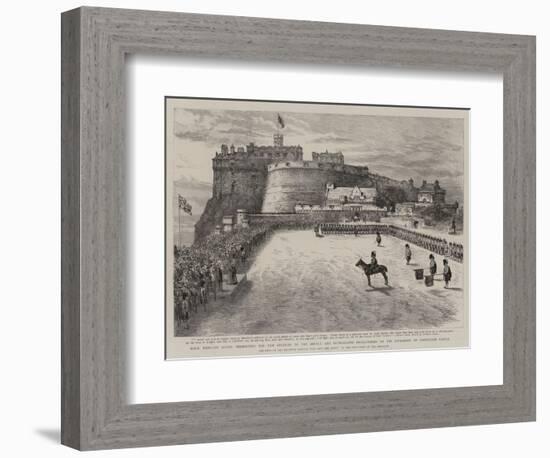 Hrh Princess Louise Presenting the New Colours to the Argyll and Sutherland Highlanders on the Espl-null-Framed Giclee Print