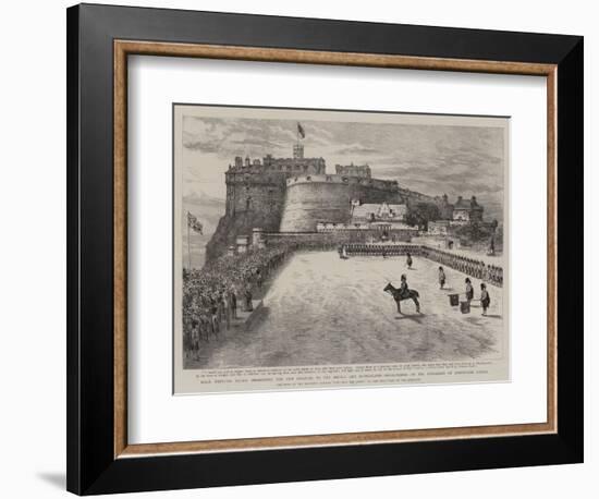 Hrh Princess Louise Presenting the New Colours to the Argyll and Sutherland Highlanders on the Espl-null-Framed Giclee Print