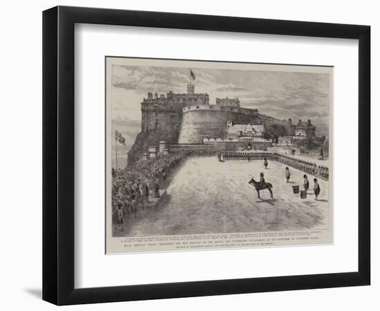 Hrh Princess Louise Presenting the New Colours to the Argyll and Sutherland Highlanders on the Espl--Framed Giclee Print