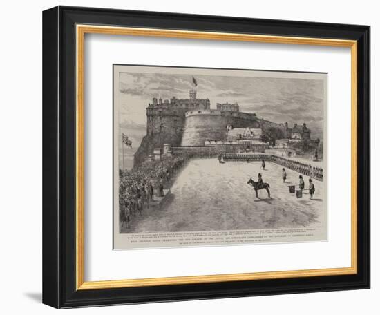 Hrh Princess Louise Presenting the New Colours to the Argyll and Sutherland Highlanders on the Espl--Framed Giclee Print