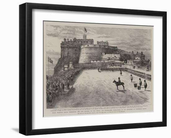 Hrh Princess Louise Presenting the New Colours to the Argyll and Sutherland Highlanders on the Espl-null-Framed Giclee Print