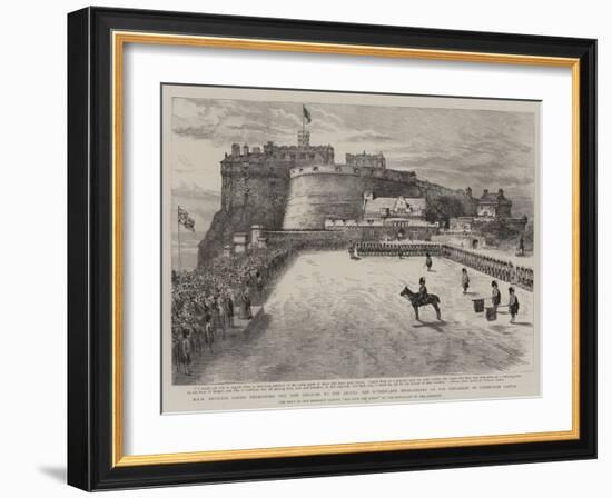 Hrh Princess Louise Presenting the New Colours to the Argyll and Sutherland Highlanders on the Espl-null-Framed Giclee Print