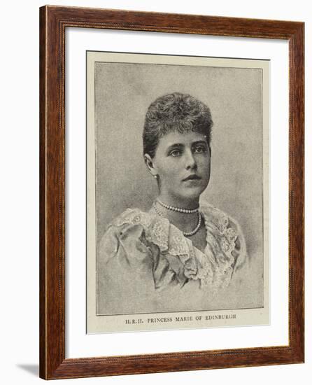 Hrh Princess Marie of Edinburgh-null-Framed Giclee Print