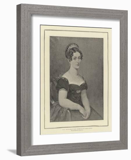 HRH the Duchess of Kent, Mother of H M Queen Victoria-George Dawe-Framed Giclee Print