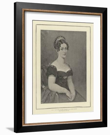 HRH the Duchess of Kent, Mother of H M Queen Victoria-George Dawe-Framed Giclee Print