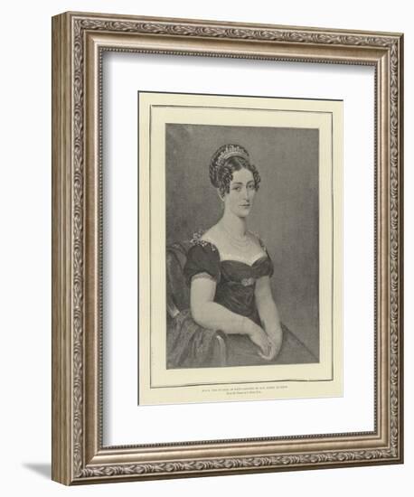 HRH the Duchess of Kent, Mother of H M Queen Victoria-George Dawe-Framed Giclee Print