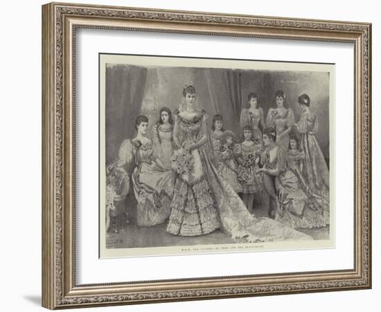 Hrh the Duchess of York and Her Bridesmaids-Arthur Hopkins-Framed Giclee Print