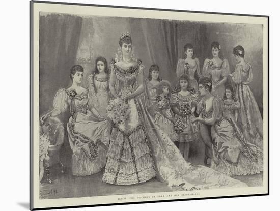 Hrh the Duchess of York and Her Bridesmaids-Arthur Hopkins-Mounted Giclee Print