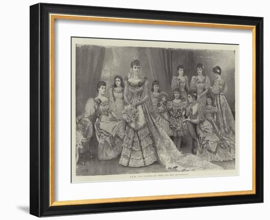 Hrh the Duchess of York and Her Bridesmaids-Arthur Hopkins-Framed Giclee Print