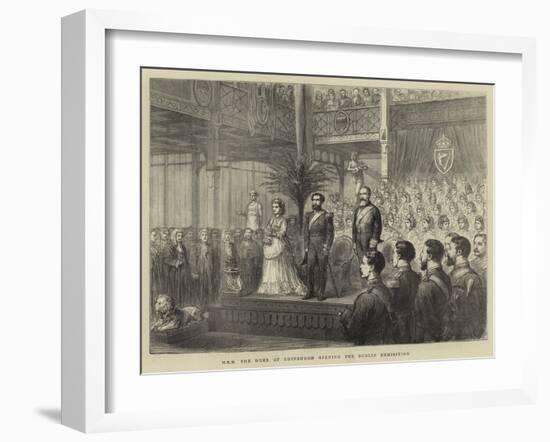 Hrh the Duke of Edinburgh Opening the Dublin Exhibition-null-Framed Giclee Print