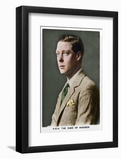 'HRH The Duke of Windsor', 1937-Unknown-Framed Photographic Print