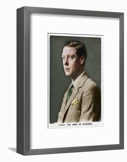 'HRH The Duke of Windsor', 1937-Unknown-Framed Photographic Print