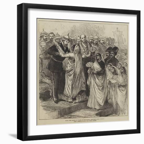 Hrh the Prince of Wales at the School Children's Fete, Bombay-null-Framed Giclee Print