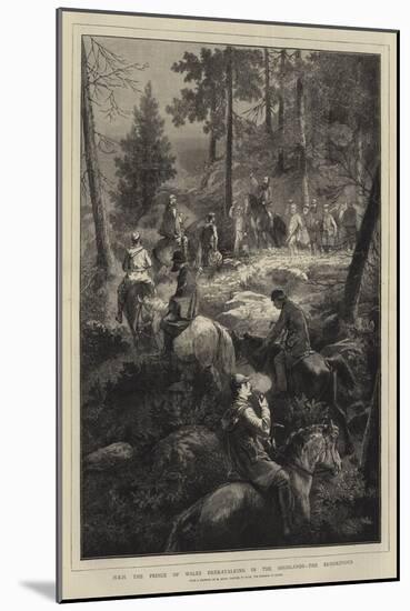 Hrh the Prince of Wales Deer-Stalking in the Highlands, the Rendezvous-Mihaly von Zichy-Mounted Giclee Print