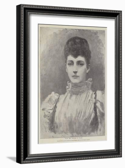 Hrh the Princess of Wales-Arthur Hopkins-Framed Giclee Print