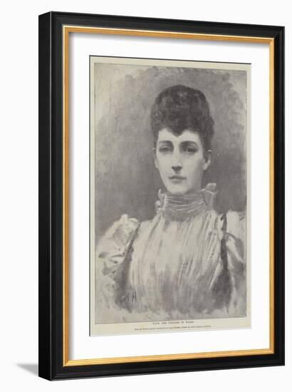Hrh the Princess of Wales-Arthur Hopkins-Framed Giclee Print