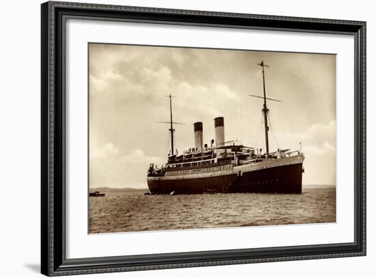 HSDG, Dampfschiff Monte Olivia, Motorschiff-null-Framed Giclee Print