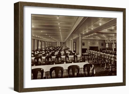 HSDG, M.S. Monte Olivia, Dampfschiff, Speisesaal-null-Framed Giclee Print