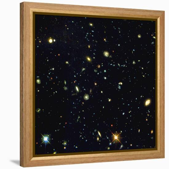 HST Deep-view of Several Very Distant Galaxies-null-Framed Premier Image Canvas