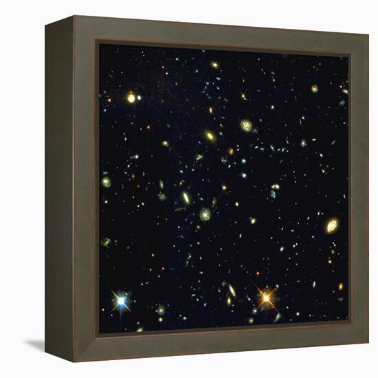 HST Deep-view of Several Very Distant Galaxies-null-Framed Premier Image Canvas