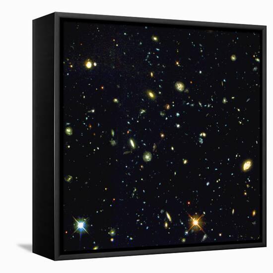 HST Deep-view of Several Very Distant Galaxies-null-Framed Premier Image Canvas