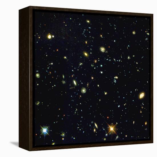 HST Deep-view of Several Very Distant Galaxies-null-Framed Premier Image Canvas