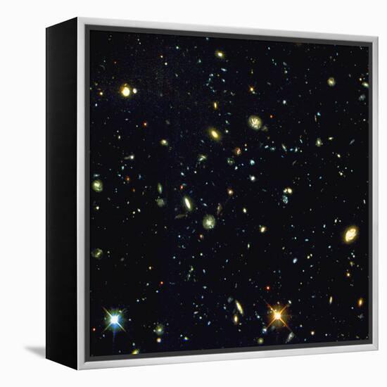 HST Deep-view of Several Very Distant Galaxies-null-Framed Premier Image Canvas