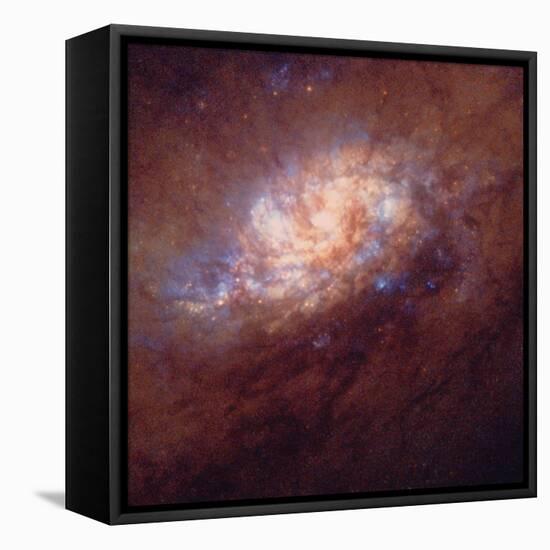 HST Image of Star Birth In Galaxy NGC 1808-null-Framed Premier Image Canvas