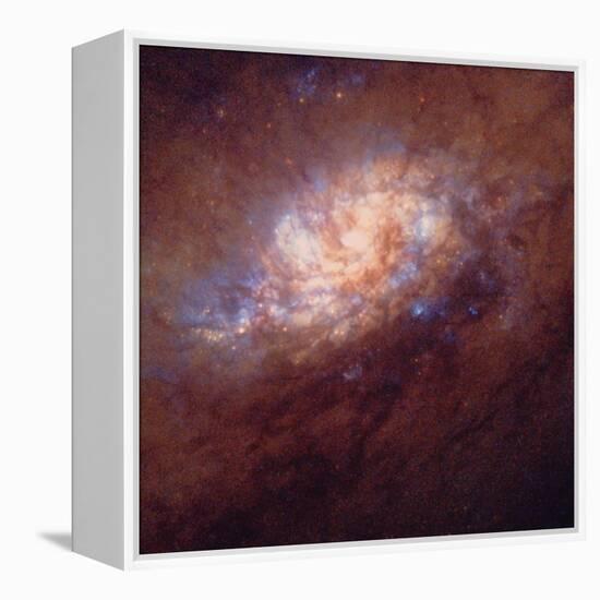 HST Image of Star Birth In Galaxy NGC 1808-null-Framed Premier Image Canvas