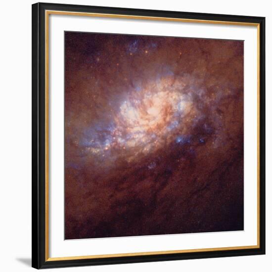 HST Image of Star Birth In Galaxy NGC 1808-null-Framed Photographic Print