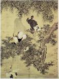 Falcon Hunting Prey-Hua Yan-Giclee Print