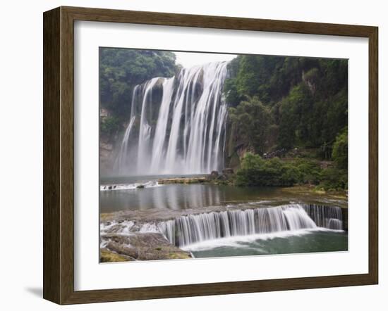 Huangguoshu Waterfall Largest in China 81M Wide and 74M High, Guizhou Province, China-Kober Christian-Framed Photographic Print
