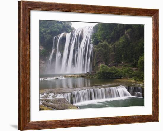 Huangguoshu Waterfall Largest in China 81M Wide and 74M High, Guizhou Province, China-Kober Christian-Framed Photographic Print