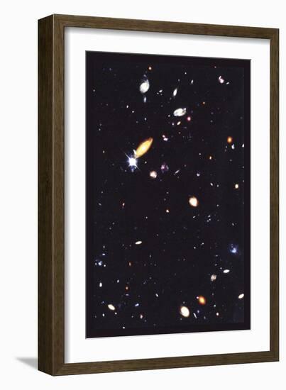 Hubble Deep Field-null-Framed Art Print