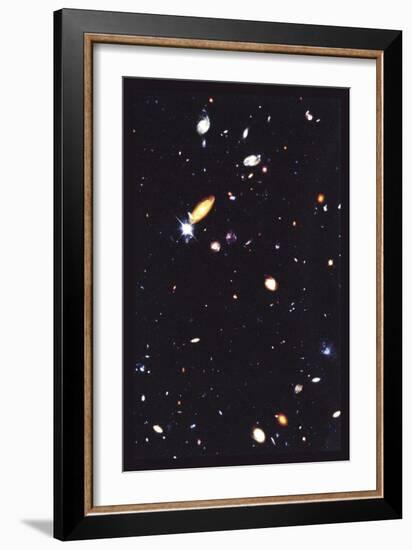 Hubble Deep Field-null-Framed Art Print